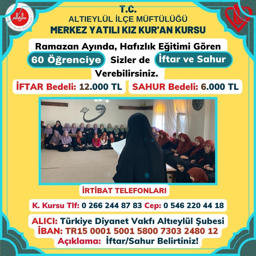 Resûl-i Ekrem (s.a.s)  şöyle buyuruyor: “Ya öğreten ol, ya öğrenen ol, ya dinleyen ol, ya da ilmi destekleyen ol. Beşincisi olma, helâk olursun!” (Dârimî, Mukaddime, 26)