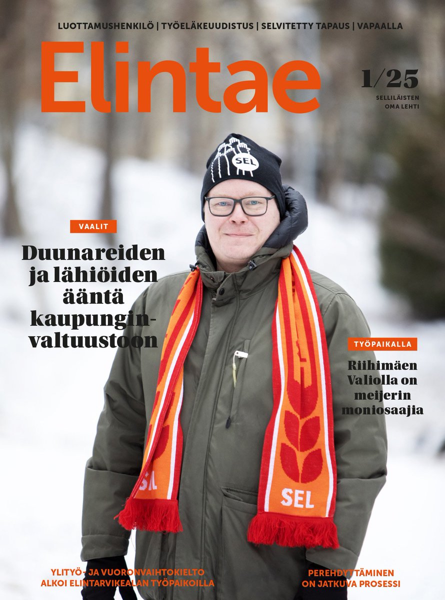 selryfi's tweet photo. Uudessa Elintakeessa on juttua esimerkiksi #elintarvikeala'n työntekijöiden tes-neuvotteluiden tilanteesta, perehdyttämisestä ja eläkeuudistuksesta. Käymme myös kylässä Valion Riihimäen tehtaalla ja Salosen leipomossa Turussa. Lue #Elintae osoitteessa https://t.co/RxcQ1N2iXA https://t.co/VndFfppPAc