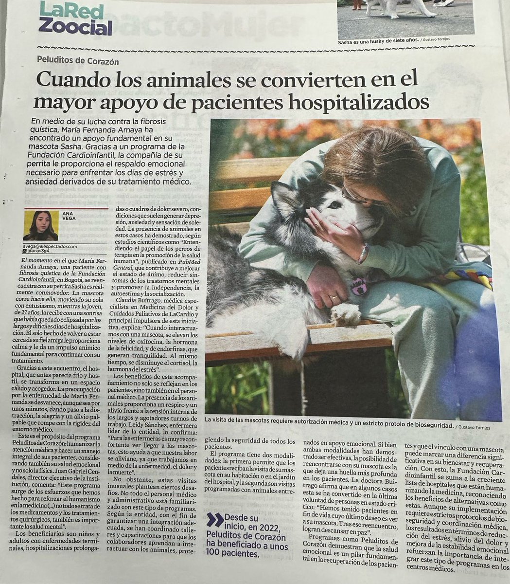 Los animales de compañía también son parte de la familia. Fortalecer este vínculo hace parte de un cuidado con enfoque paliativo integral. <a href="/Luisaf91992148/">Lu 🌙🌻</a> <a href="/fcardioinfantil/">Fundación Cardioinfantil - LaCardio</a> <a href="/DorisGrinspun/">Dr. Doris Grinspun 🇨🇦 RN, PhD, FAAN, O.ONT</a> #BPSOColombia #RNAO