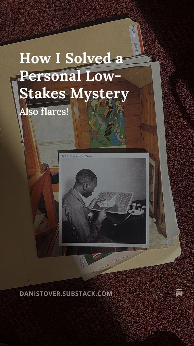 NEW POST: Do you have any low-stakes personal mysteries in your life?

Strap in gumshoes — we've got a mystery to solve and some art to appreciate tinyurl.com/4tm62mcy