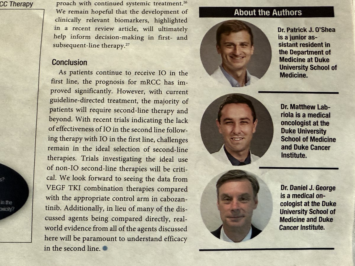 Dan George (@daniel_j_george) on Twitter photo Don't miss our current editorial in <a href="/ASCO/">ASCO</a> Daily News on treatment options and areas of research in 2nd line and beyond mRCC. Great job <a href="/MattLabsMD/">Matt Labriola</a> and Patrick O'Shea. <a href="/DukeCancer/">Duke Cancer</a> #GU25 #kidneycancer Don't miss our current editorial in <a href="/ASCO/">ASCO</a> Daily News on treatment options and areas of research in 2nd line and beyond mRCC. Great job <a href="/MattLabsMD/">Matt Labriola</a> and Patrick O'Shea. <a href="/DukeCancer/">Duke Cancer</a> #GU25 #kidneycancer