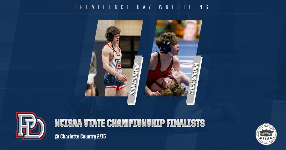 Aidan Schirra 120lbs and John Zarbatany 150lbs will battle for Individual State Tittles <a href="/NCISAA1/">NCISAA</a> Wrestling Championships! <a href="/ChargersPDS/">PDS Athletics</a> <a href="/ADbeatty/">ADBeatty</a>
