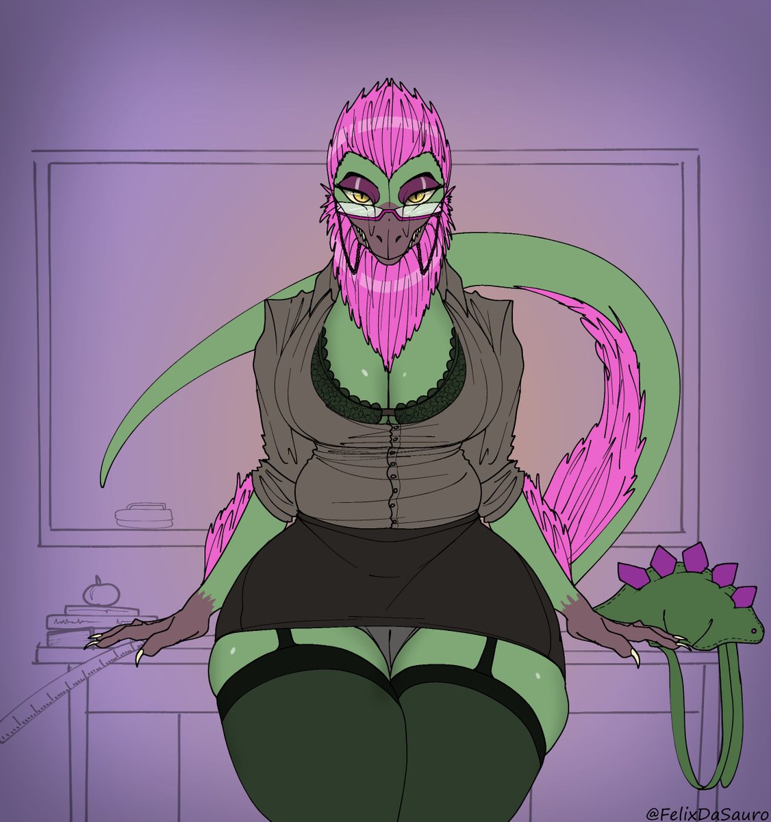 Thnx for the commission <a href="/LewdBaroo/">SpicyRaptor🔞</a> ☺️