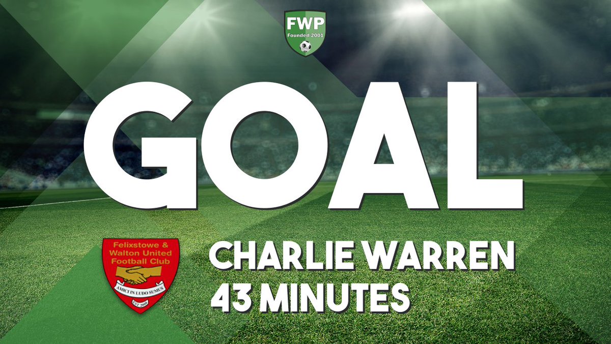 GOAL: FELIXSTOWE &amp; WALTON UNITED 2-0 Tilbury - Charlie Warren (43') #IsthmianLeague fwp.co/ZHKG3Z