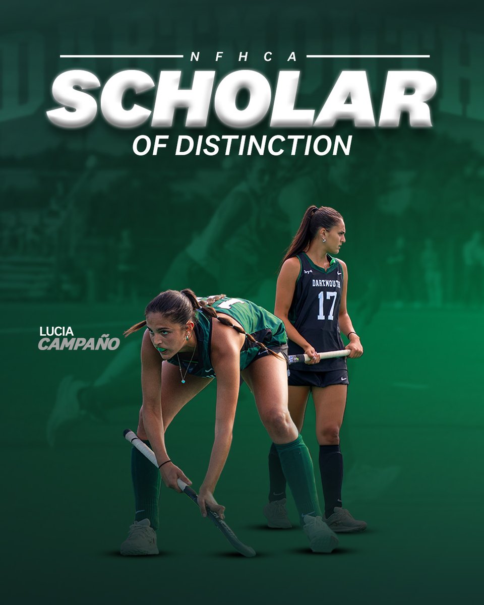 📰| Lucia Campaño has been a <a href="/NFHCA/">NFHCA</a> Scholar of Distinction for the second straight season 

📰: dartsports.co/41ihnSH