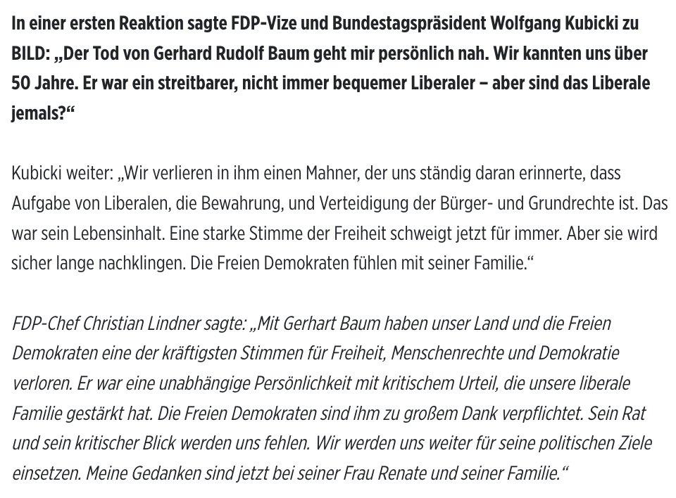 _welpenmetzger's tweet photo. Mit #GerhardBaum ist einer der letzten wirklichen Liberalen gestorben. RIP🕯️

Zurück bleibt neben einer kleinen Handvoll Anständiger nur libertäre Bückware.

Und bigotte Heuchler, narzisstisches Gschwerl und rückgratlose Opportunisten.
🤷 https://t.co/kuTPKHV90I