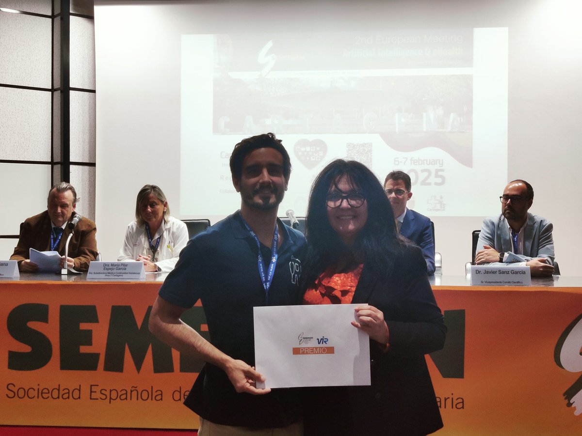 iSaluDigital Semergen (@ticsemergen) on Twitter photo 1º Premio Comunicación. Resultados de Trabajos Originales
#EEUUNNTTSEMERGEN25
RESULTADOS PRELIMINARES: IMPACTO DE RELISTEN (NOTAS CLÍNICAS AUTOMÁTICAS) EN ATENCIÓN PRIMARIA
Carlos Alonso Huerta, Josep Vidal Alaball y María Encarnación Morán Córdoba
<a href="/LaboratoriosVir/">Laboratorios VIR</a> <a href="/SEMERGENap/">SEMERGEN | Médicos de AP #SEMERGEN25</a> 1º Premio Comunicación. Resultados de Trabajos Originales
#EEUUNNTTSEMERGEN25
RESULTADOS PRELIMINARES: IMPACTO DE RELISTEN (NOTAS CLÍNICAS AUTOMÁTICAS) EN ATENCIÓN PRIMARIA
Carlos Alonso Huerta, Josep Vidal Alaball y María Encarnación Morán Córdoba
<a href="/LaboratoriosVir/">Laboratorios VIR</a> <a href="/SEMERGENap/">SEMERGEN | Médicos de AP #SEMERGEN25</a>