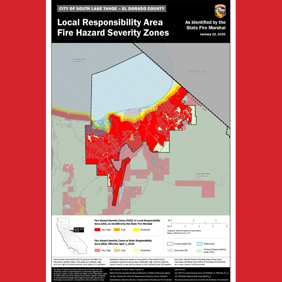 Cal Fire released an updated version of the Local Responsibility Area Fire Hazard Severity Zone Map.  SLTFR will present this to city council in April to adopt this into ordinance and also are open to public comment on the map until that date.  You can also find this informati...