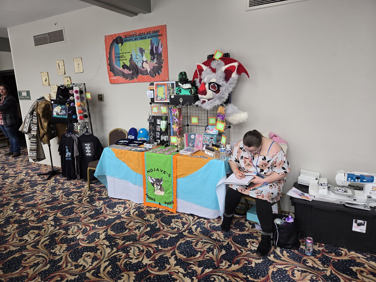 iamdurgen's tweet photo. Come say hi we are at Radcon in the artist alley right next to hospitality!
#radcon #furry #furryfandom #furryvendor #fursuitmaker https://t.co/rOlc25iAxw