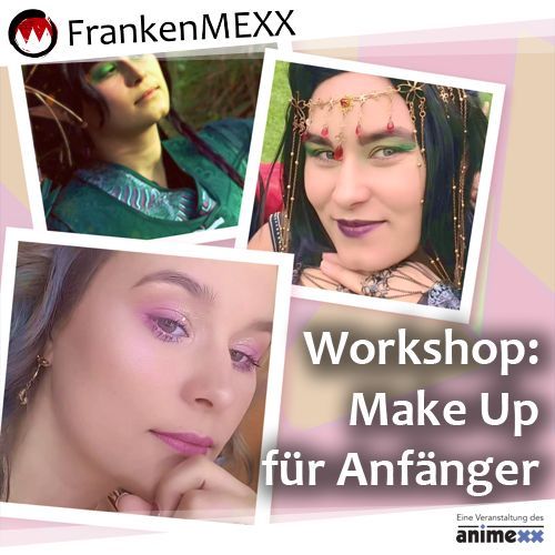 Passt euer #_キャラメイク bei der #FrankenMEXX im Workshop an! Mit dem Make-up Workshop von Gwendoliy am 1. März frankenmexx.de/event/make-up-…
