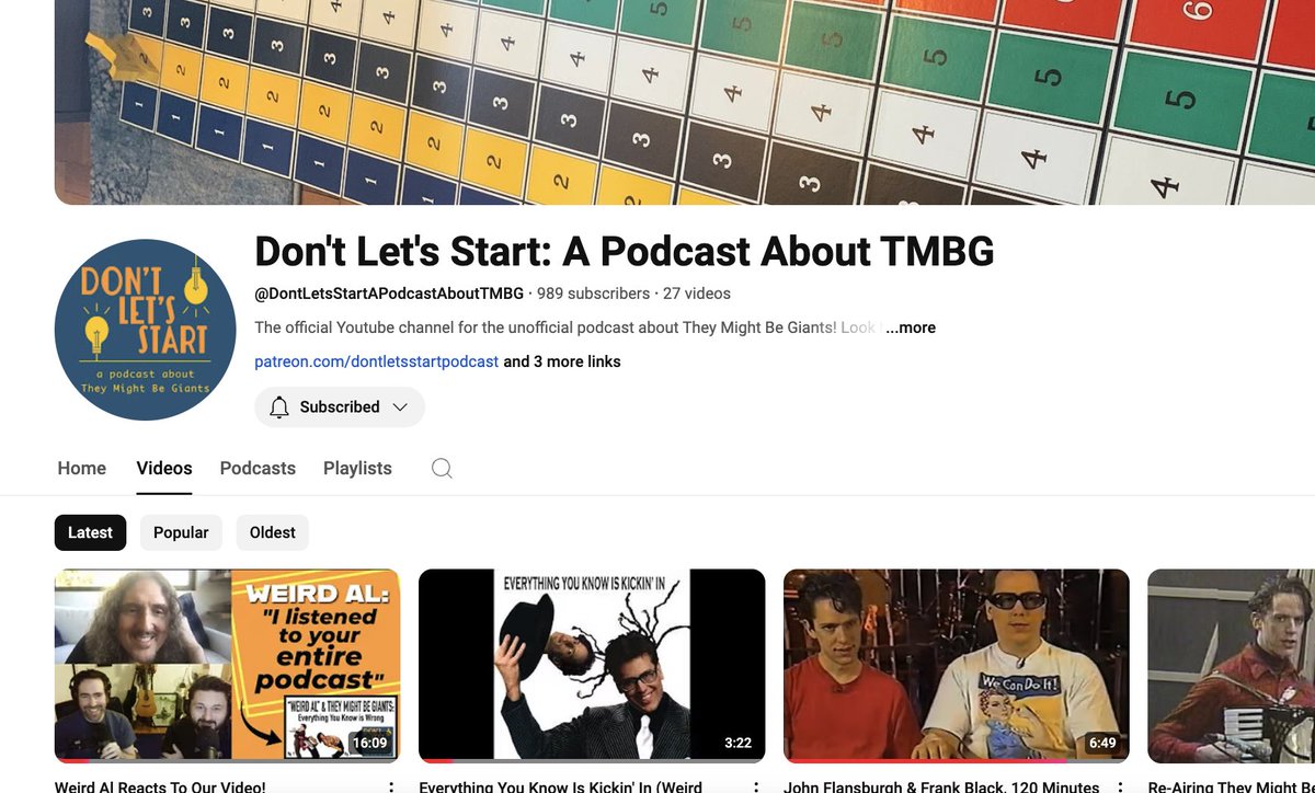 Don't Let's Start: A Podcast About TMBG tweet media