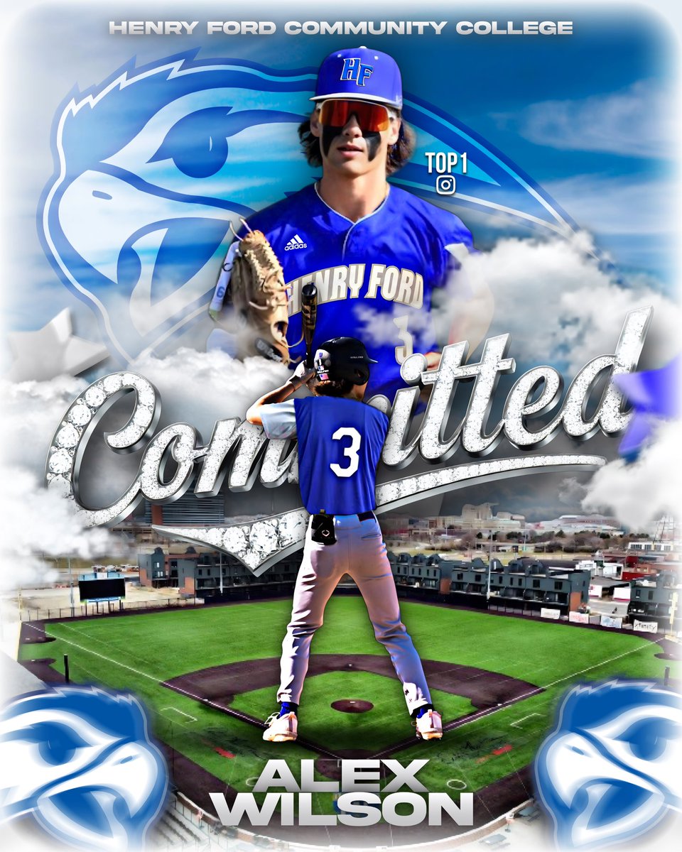 I am beyond blessed to announce my commitment to Henry ford CC! I want to thank my friends, family, teammates and coaches for supporting me through out all the years and putting me in the correct position to succeed.Go hawks!!🔵⚪️