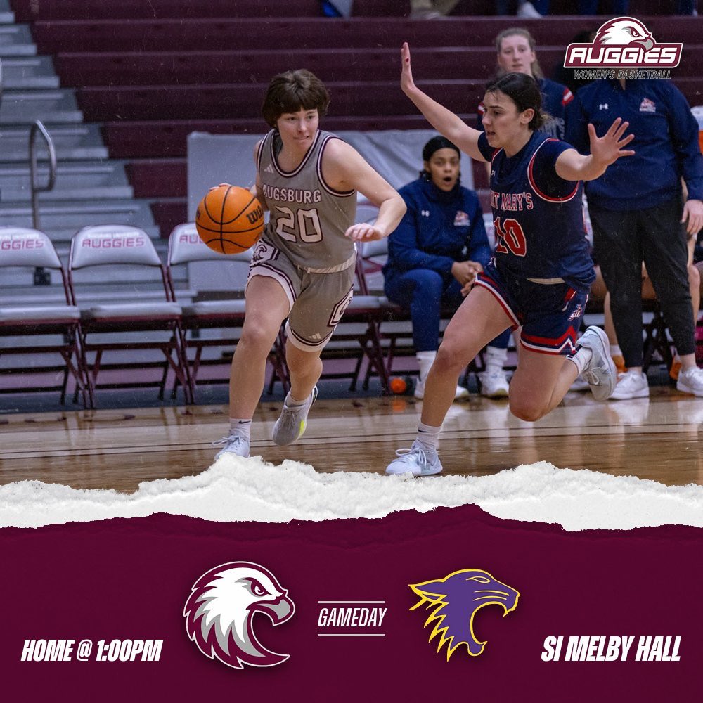 AUGGIE GAME &amp; SENIOR DAY! Auggies are HOME vs St. Kate’s today starting at 1:00pm at Si Melby Hall!

📍 Si Melby Hall - Augsburg University
⏰ 1:00pm
📺miacsportsnetwork.com/augsburg/
🎟️athletics.augsburg.edu/sports/2022/9/…

#auggiepride