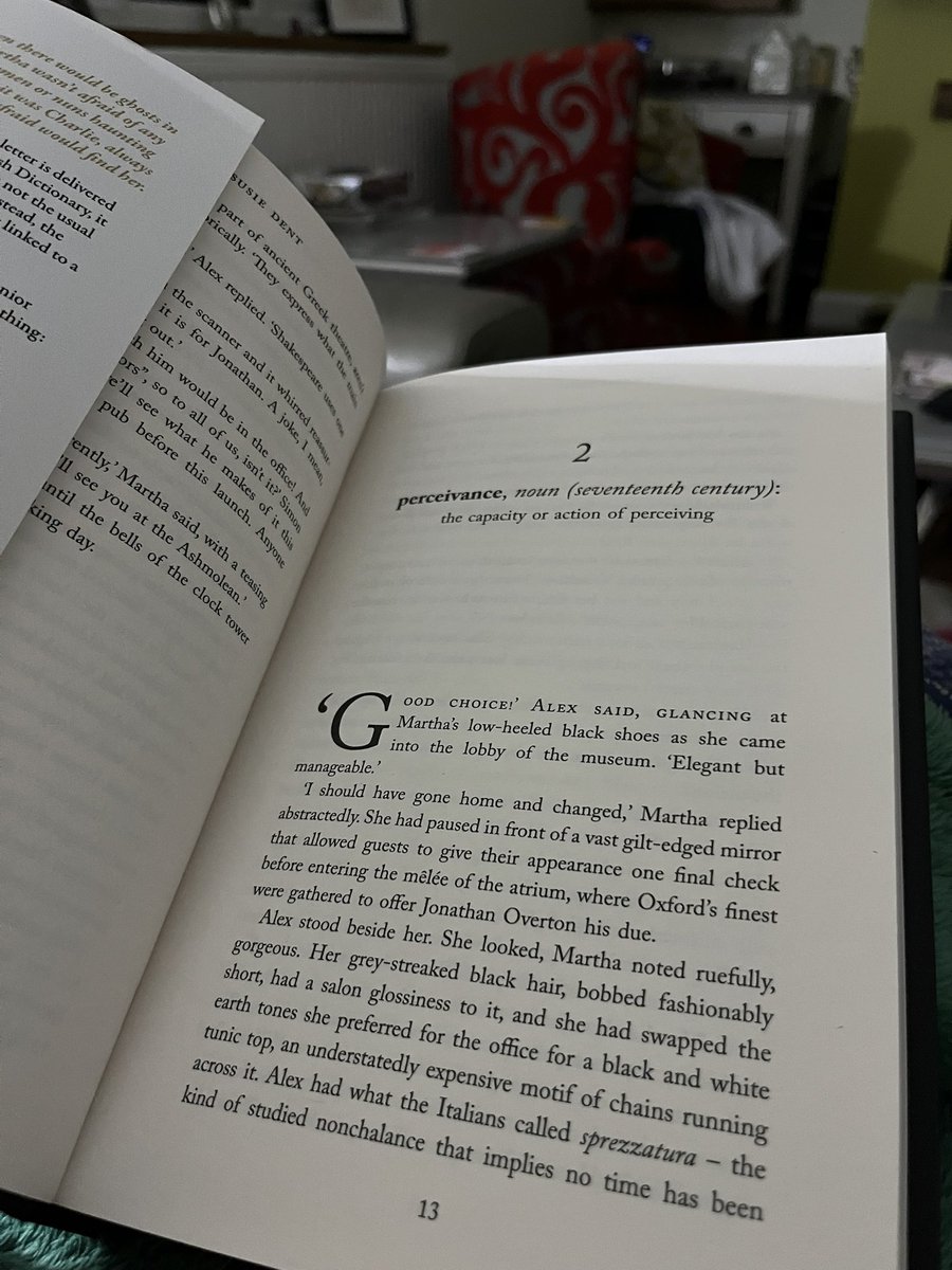 And…hooked! Half term reading always tastes even more delicious! Thanks <a href="/susie_dent/">Susie Dent</a> for what is already shaping up to be a corker (query? archaic words for right good read 😂) #readingcommunity #teacherlife #GreatWriters