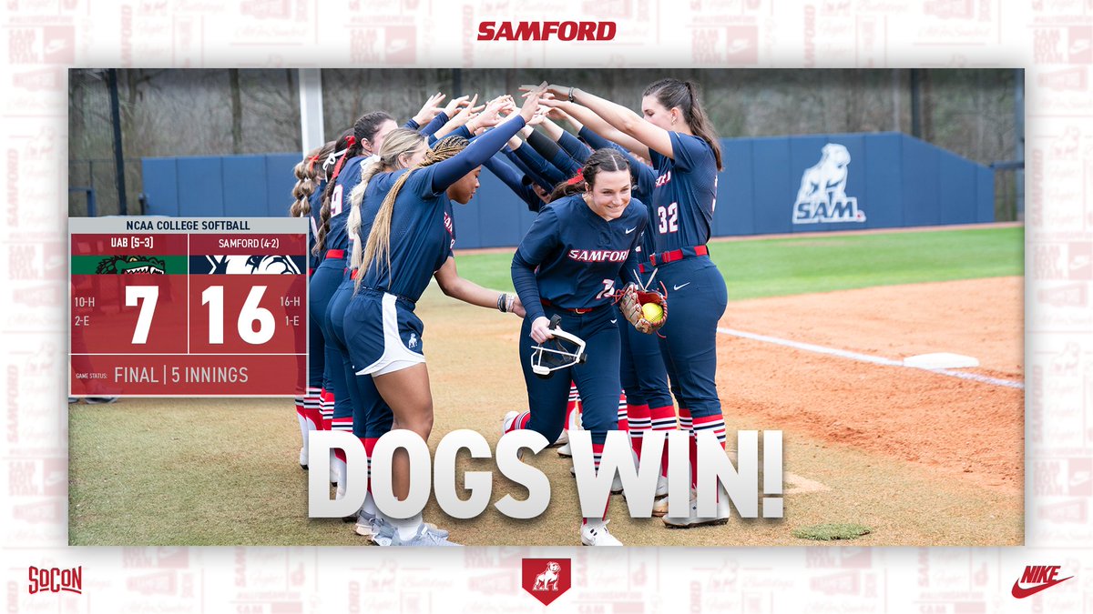 Season-high 16 runs and the Dogs WIN‼️

#AllForSAMford