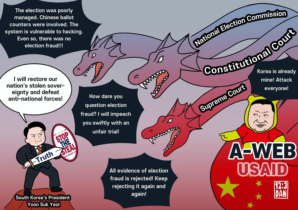 President Yoon Suk-yeol’s Fight Against Election Fraud and Deep State in Korea

President Yoon Suk-yeol, who had been investigating the entrenched interest cartel in South Korea, discovered massive election fraud involving Chinese interference. Realizing the existence of a vast