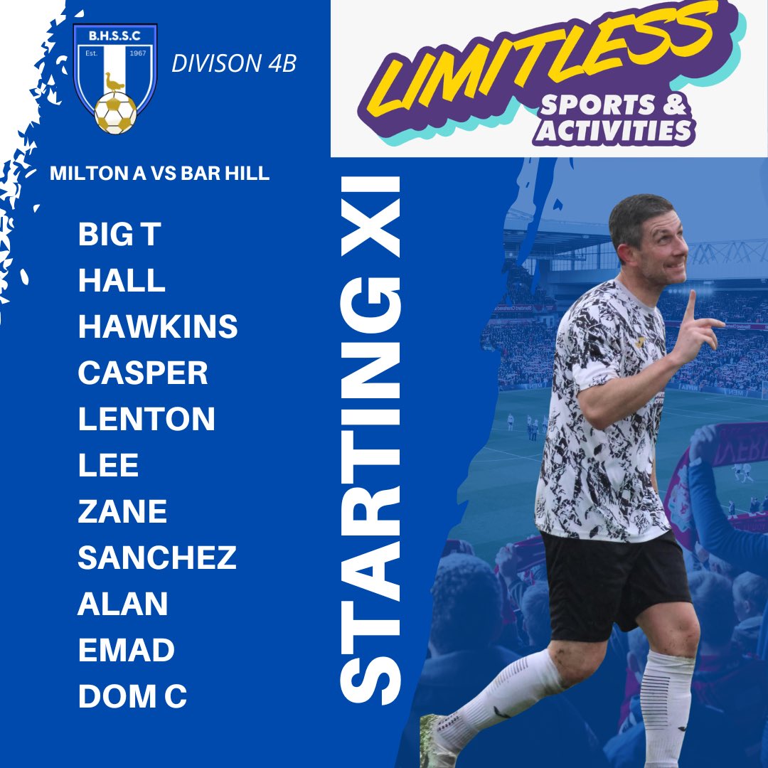 Bar Hill FC (@bhillfc) on Twitter photo 🙌🏽 Back to winning ways..
The Hill beat <a href="/miltonfc_/">Milton Football Club</a> A 3-1.
👍🏻All the best to the hosts for the rest of the season, 3 great games!
⚽️ Goals coming from Emad, Zane & Dommy C!
#hilliansareback 🙌🏽 Back to winning ways..
The Hill beat <a href="/miltonfc_/">Milton Football Club</a> A 3-1.
👍🏻All the best to the hosts for the rest of the season, 3 great games!
⚽️ Goals coming from Emad, Zane & Dommy C!
#hilliansareback