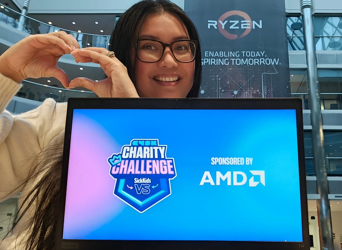 I'm modding the <a href="/AMDGaming/">AMD Gaming</a> Twitch channel as we support the <a href="/Create4SickKids/">Create4SickKids</a> <a href="/sickkids/">SickKids Foundation</a> Charity Challenge!

We're less than an hour in and already at $8K! Come say hii 🥰👋

Ttv/ AMD
Ttv/ Sickkidsfoundation