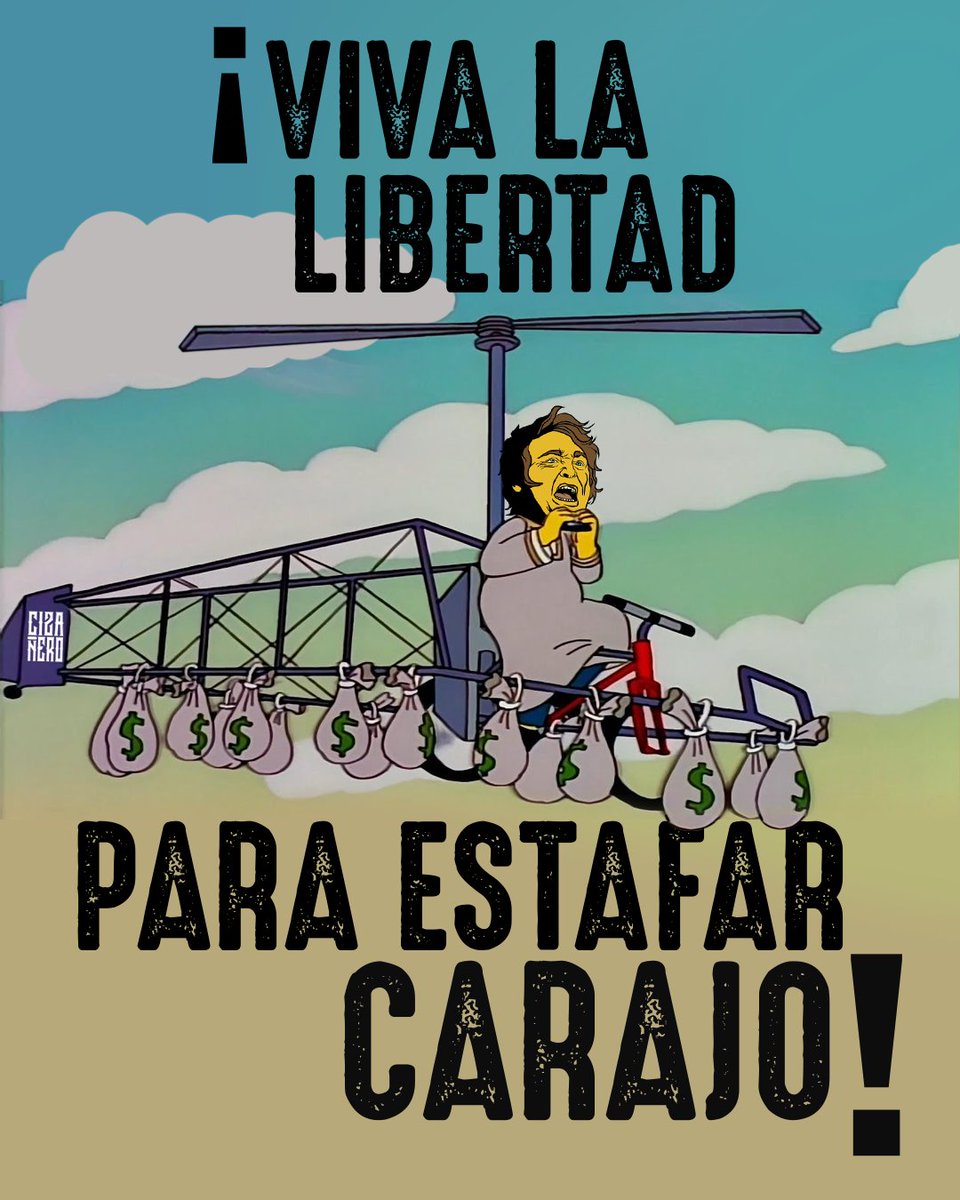 Cizanaparatodos's tweet image. Milei Estafador