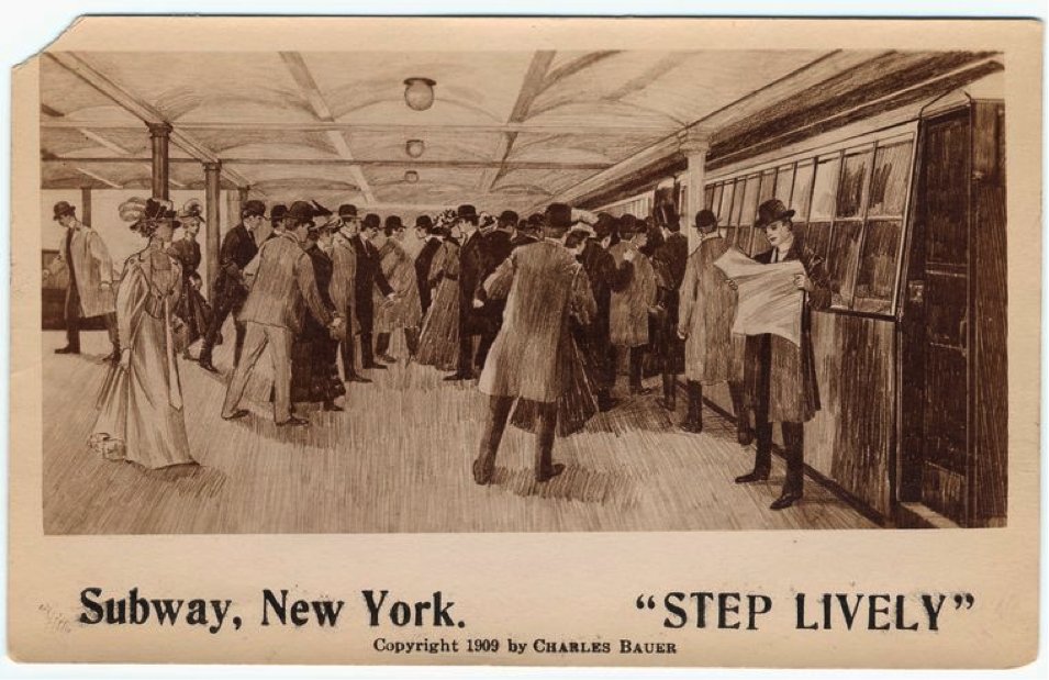 toastingnyc's tweet image. This day in #TransitHistory, 1909: 1st subway car with side doors goes into service in New York City