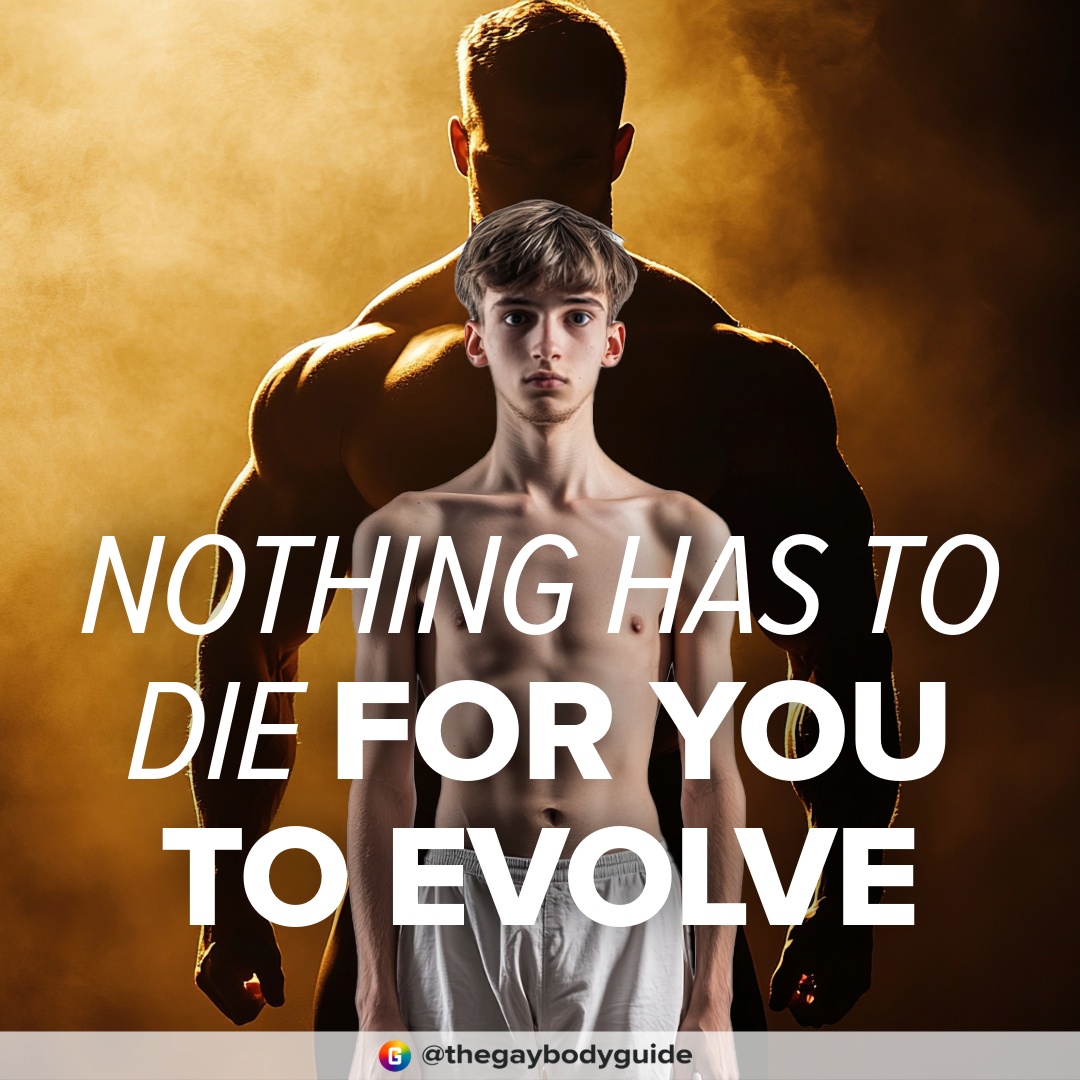 Nothing has to die for you to evolve. Say "no" to #twinkdeath 🏳️‍🌈 Share this! 👉 thegaybodyguide.com
#twink #twunk #gayfit #gayhot #gaybear #lgbtq