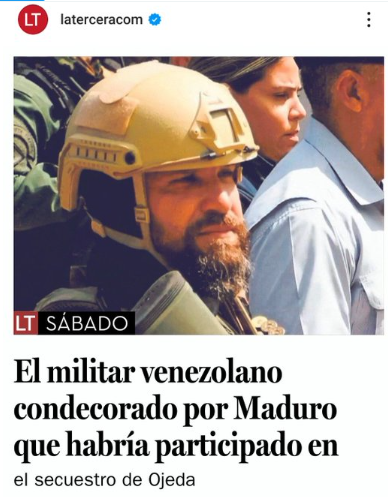 Iherreraa's tweet photo. Hasta militares de Maduro participaron en el homicidio de Ronald Ojeda. Vinieron, entraron, mataron y se fueron.  Y el gobierno de Boric...muy bien, gracias.  Una vergüenza de gobierno https://t.co/j08JoYjeDg