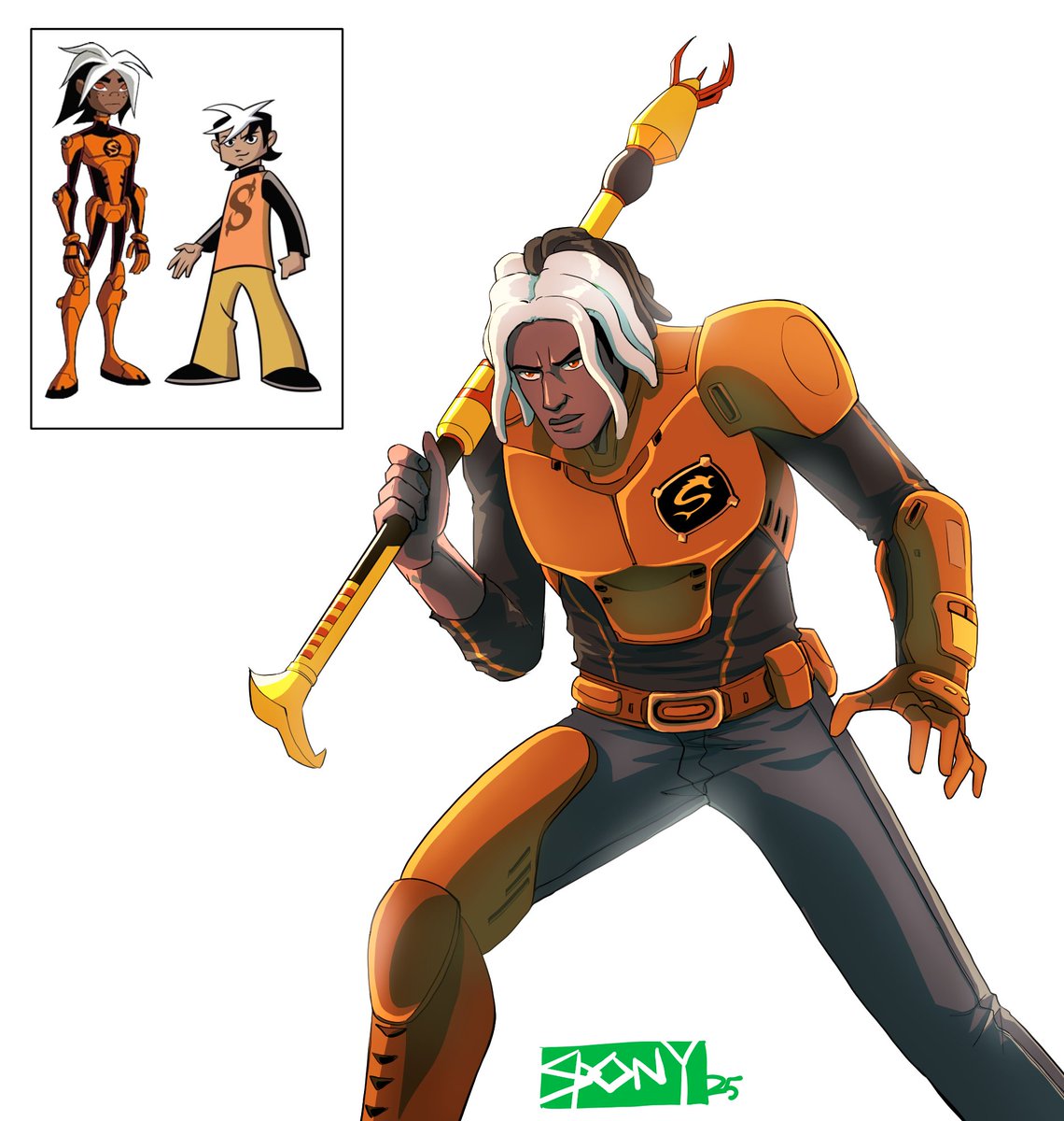 sponydony's tweet image. Zak Saturday.
Most of y'all didn't recognise him from the previous line up so here's a full body design.