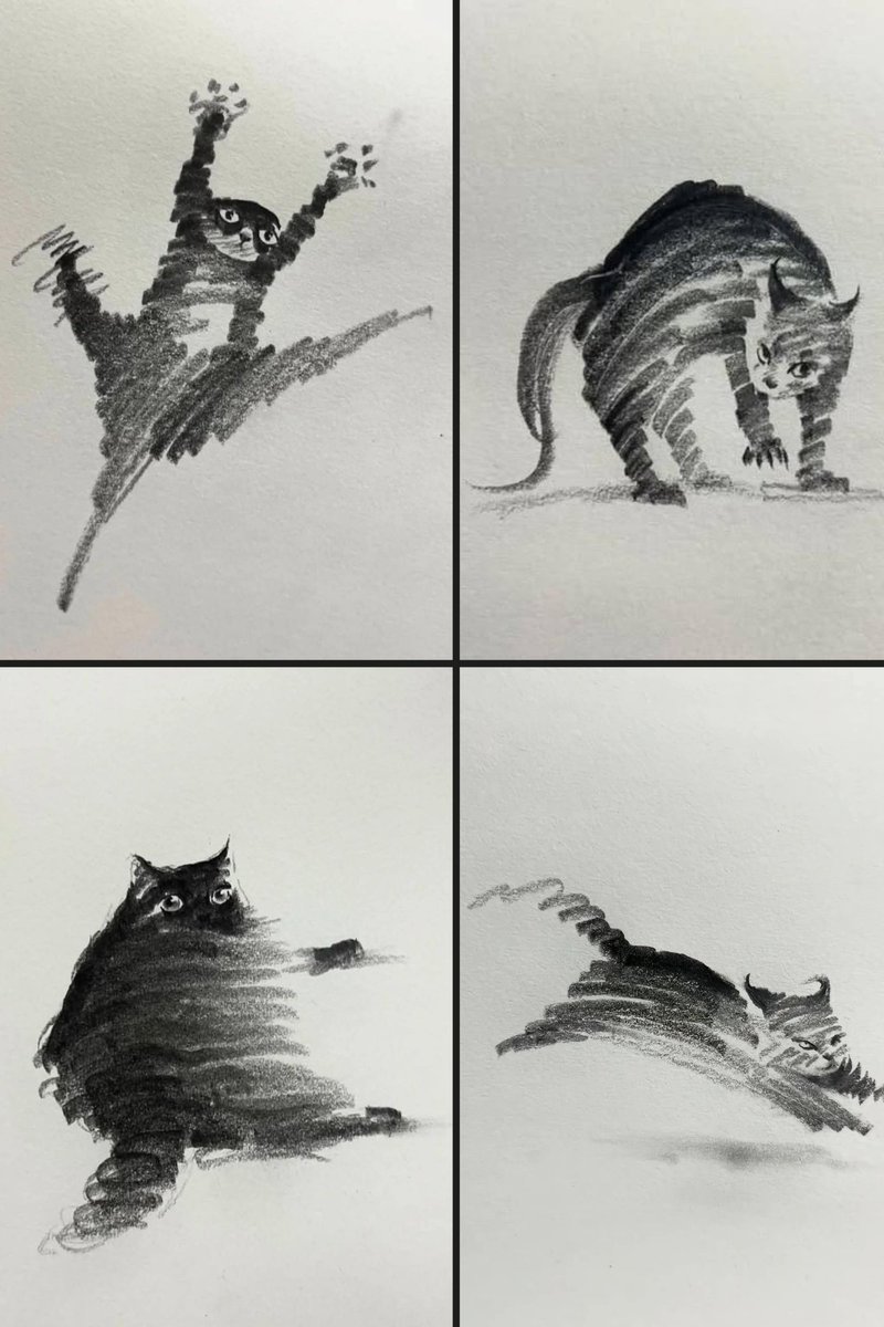 Cats by Shou Xin