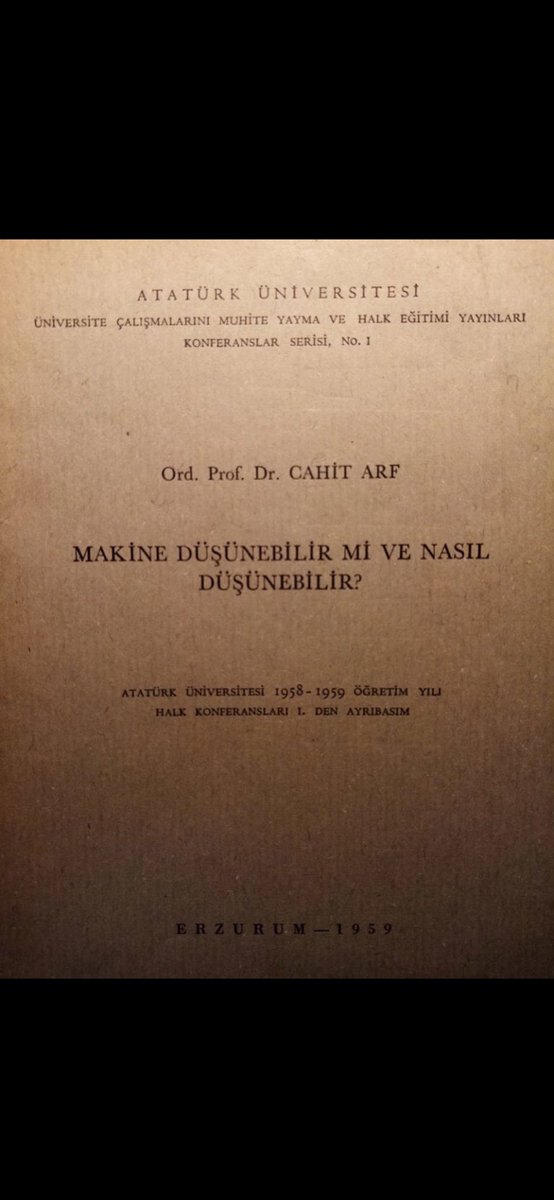 Bu aralar “insan düşünebilir mi ve nasıl düşünebilir” diye konferans düzenliyoruz çok meşgulüz yormayın bizi!!! #bilim #üniversite #yükseköğretim #akademi