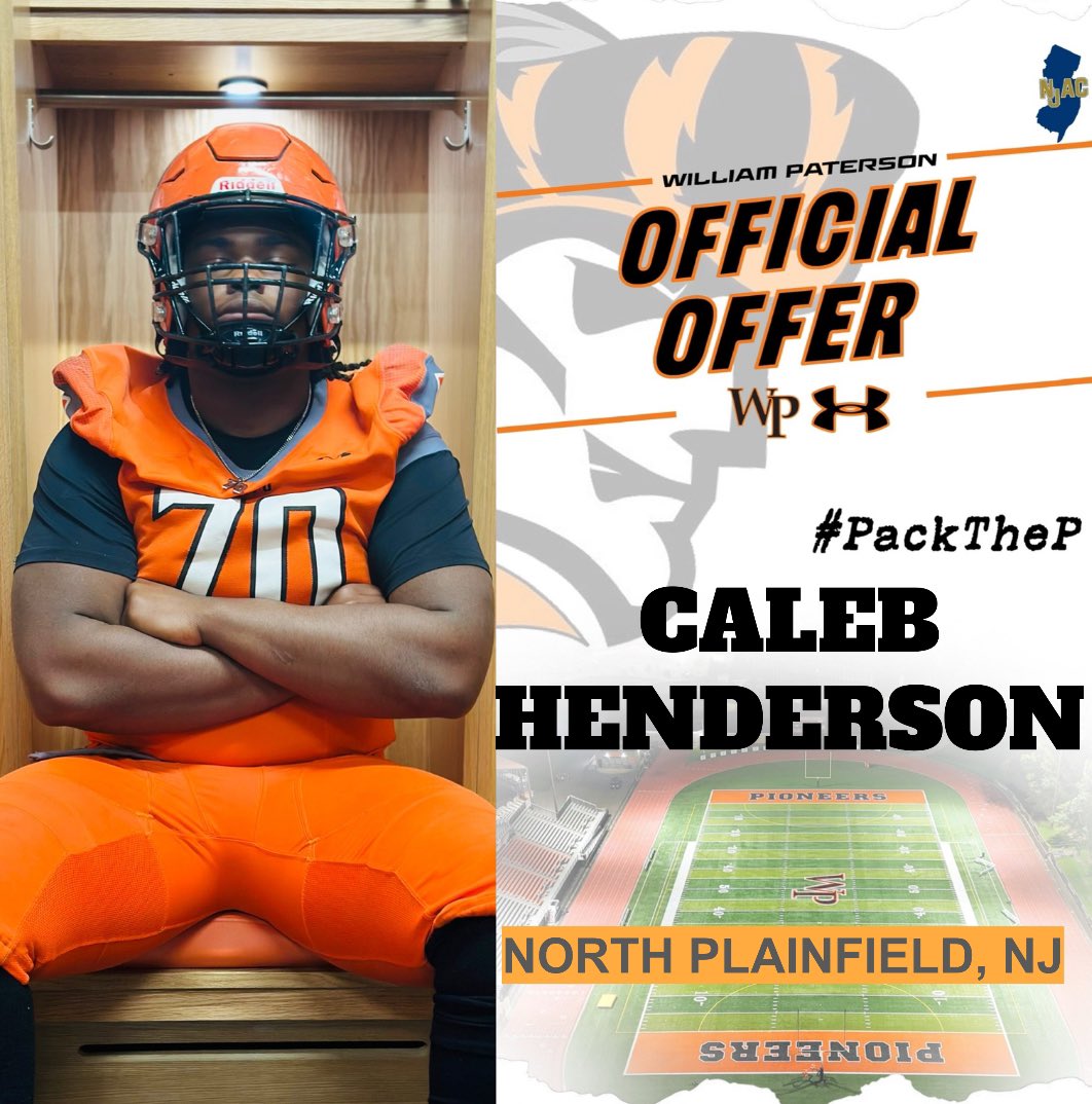 Caleb L Henderson (@calebhen_2025) on Twitter photo I am Thankful To Receive my 2nd Division 3 Offer to William Patterson 🧡🖤<a href="/WPUFootball/">William Paterson Football</a> <a href="/CoachJrob2/">James Robertson</a> <a href="/CoachDGresham/">CoachGresham</a> <a href="/CoachHenryWPUNJ/">Coach Henry</a> #packthep I am Thankful To Receive my 2nd Division 3 Offer to William Patterson 🧡🖤<a href="/WPUFootball/">William Paterson Football</a> <a href="/CoachJrob2/">James Robertson</a> <a href="/CoachDGresham/">CoachGresham</a> <a href="/CoachHenryWPUNJ/">Coach Henry</a> #packthep