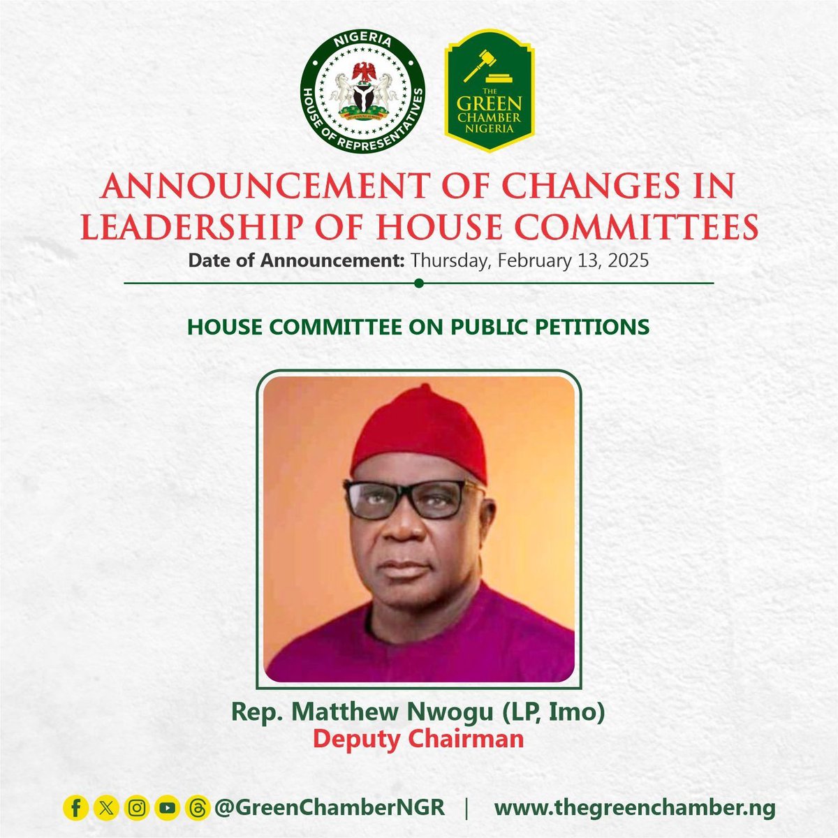 HouseNGR's tweet photo. Other Newly Appointed Deputy Chairmen of Standing Committees
#HouseNGR #StandingCommittees #StrengtheningOversight https://t.co/Q0sHqQlFML