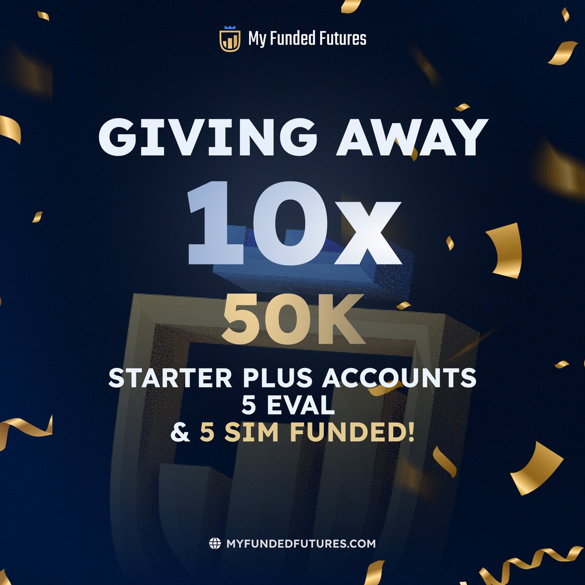 Fabio M. | MyFundedFutures (@fabiomffu) on Twitter photo 🎁Giveaway Time🎁
💥Starter Plus 50K - 5 Evals & 5 Sim Funded💥
1. Follow <a href="/FabioMFFU/">Fabio M. | MyFundedFutures</a> and <a href="/MyFundedFutures/">MyFundedFutures</a>
2. Retweet and like this post
3. Comment your favorite thing about <a href="/MyFundedFutures/">MyFundedFutures</a> or tag 2 traders!
Ends in 72 hours! 🎁Giveaway Time🎁
💥Starter Plus 50K - 5 Evals & 5 Sim Funded💥
1. Follow <a href="/FabioMFFU/">Fabio M. | MyFundedFutures</a> and <a href="/MyFundedFutures/">MyFundedFutures</a>
2. Retweet and like this post
3. Comment your favorite thing about <a href="/MyFundedFutures/">MyFundedFutures</a> or tag 2 traders!
Ends in 72 hours!