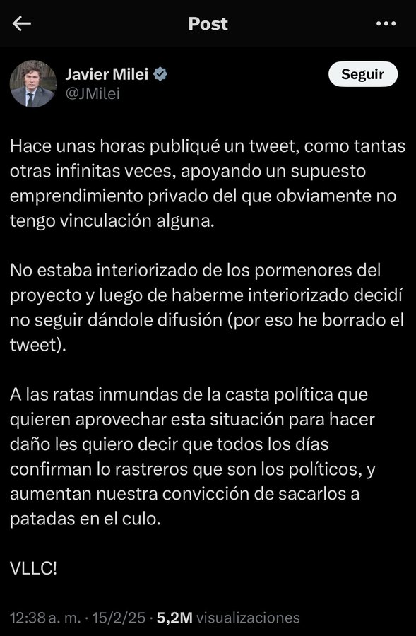 FalaciaDelDia's tweet photo. Bueno, estimada teleaudiencia. Voy a escribir un hilo para mostrar los vicios argumentativos de esta autoindulgente salida por la tangente y evasión responsabilidades.

EStará listo en unos minutos https://t.co/G9AZxyckzP