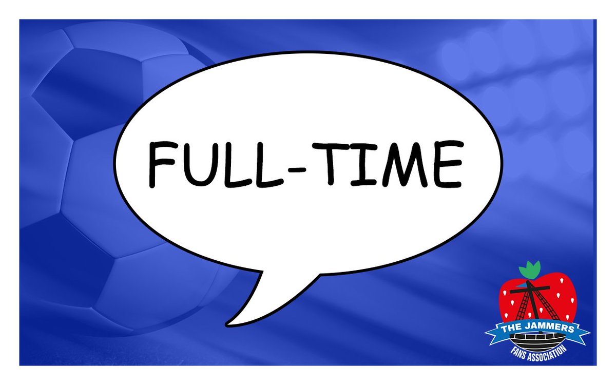 TheJammersFA's tweet photo. FULL TIME
After 90 minutes nothing can separate the two sides.
@cambridgecityfc ⚪️ 0-0 🍓 @MaldonTiptreeFC
Everyone loved the new ground and we would like to thank everyone at Cambridge for the warm welcome and hospitality.
Safe travels jammers.
#CAMMAL #COYJ 🍓🍓🍓 https://t.co/C7W7N5Mh4P