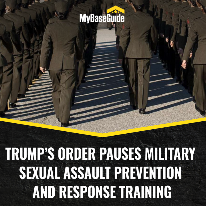 mybaseguide's tweet photo. As Trump's executive order continue, many are curious why sexual assault prevention and response training in the military was cut due to the elimination of DEI programs. 

This comes as issues involving military sexual trauma persist for warfighters: https://t.co/eJGVTPOqEM https://t.co/PG0rKEDDua