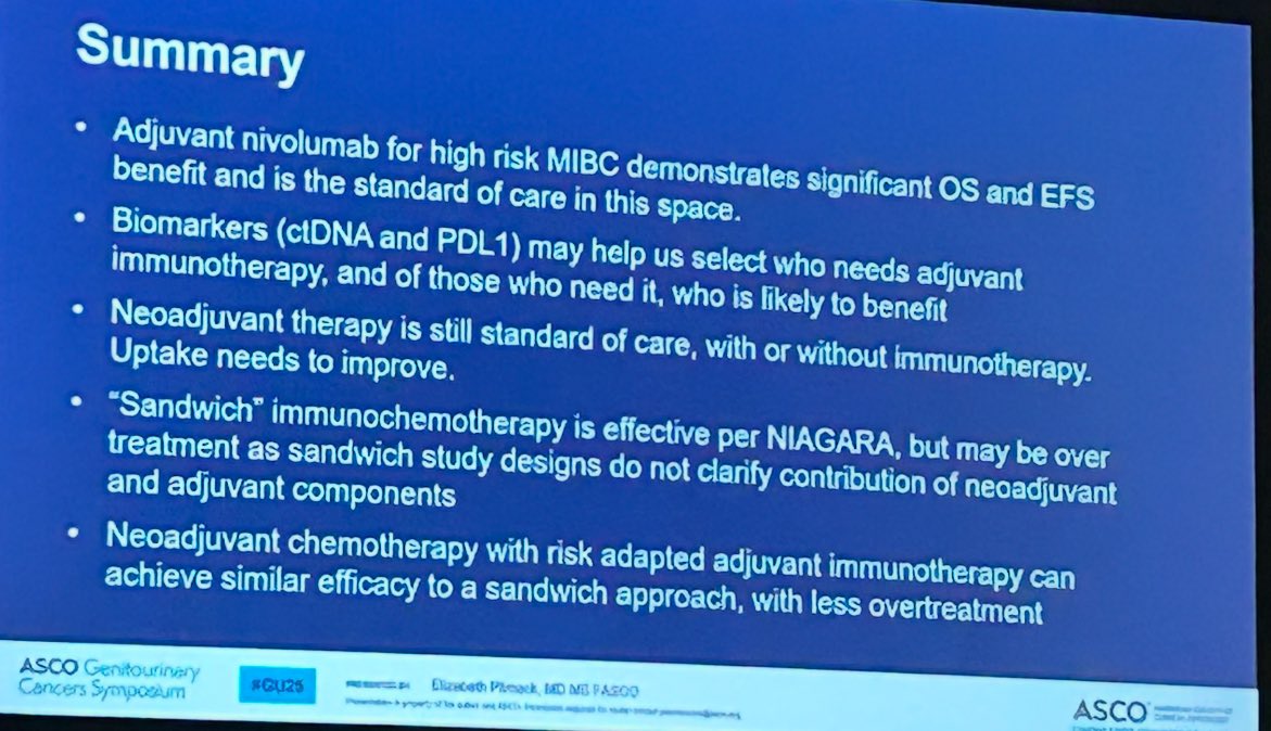 Sabine D. Brookman-May (@brookmans76) on Twitter photo On my way back home from #ascoGU25 Great discussion yesterday by <a href="/ERPlimackMD/">Elizabeth Plimack MD</a> of #CheckMate 274 / #NIAGARA in the context of perioperative + adjuvant immunotherapy in #bladdercancer <a href="/oncodaily/">OncoDaily</a> <a href="/urotoday/">UroToday.com</a> On my way back home from #ascoGU25 Great discussion yesterday by <a href="/ERPlimackMD/">Elizabeth Plimack MD</a> of #CheckMate 274 / #NIAGARA in the context of perioperative + adjuvant immunotherapy in #bladdercancer <a href="/oncodaily/">OncoDaily</a> <a href="/urotoday/">UroToday.com</a>