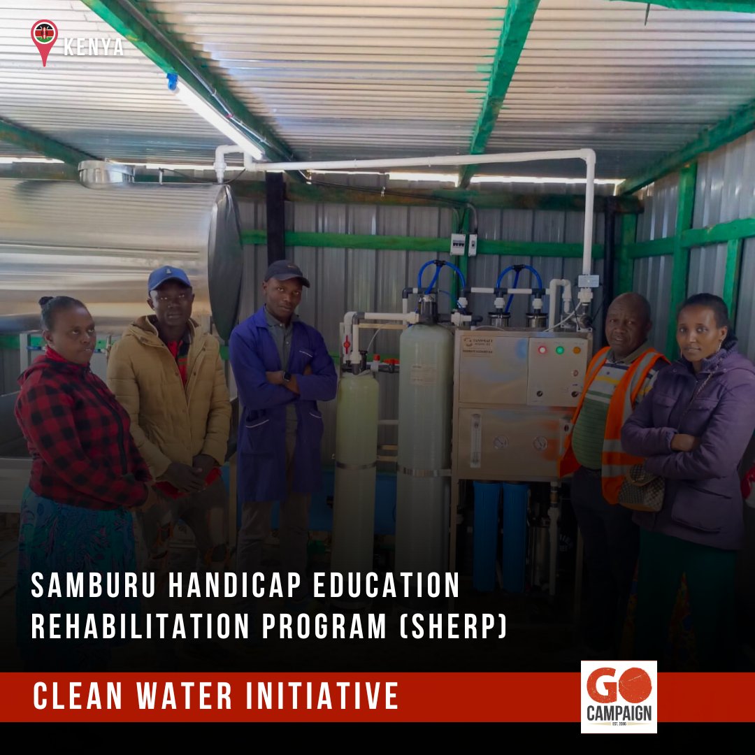 thegocampaign's tweet photo. At SHERP in Kenya, Grace Seneiya is leading the Clean Water Initiative to empower children with disabilities. Support projects like the Clean Water Initiative at https://t.co/r4yYUTXcHh.
#GOCampaign #MakingADifference #LocalHeroes #Kenya #GOforKids https://t.co/pinfANDUBF