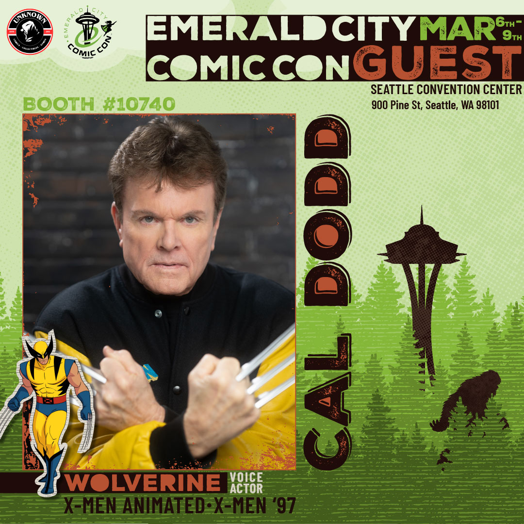Unknown_Comics's tweet photo. Wolverine is coming to Emerald City Comic Con! Meet the legendary voice of Logan, Cal Dodd, at the Unknown Comics booth #10740!
#ECCC #Wolverine #XMen #CalDodd https://t.co/lXCHMwy7PM
