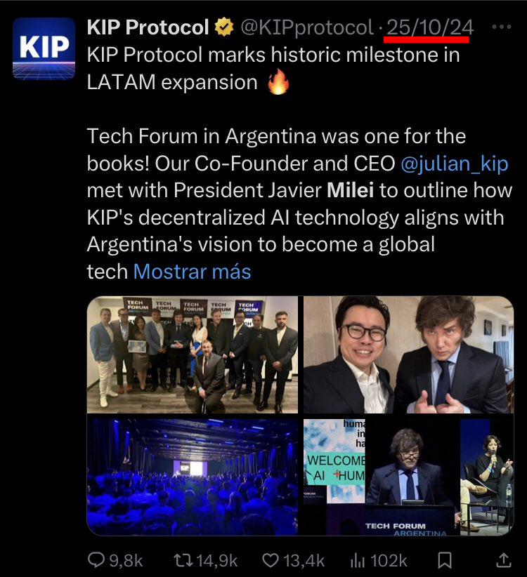 ArrepentidosLLA's tweet photo. Esto es más grave incluso de lo que ya parece. En octubre, Milei se juntó a planear la estafa con los dueños del esquema ponzi.
Saben qué hizo días antes de eso?
Habilitó a los NENES DE 13 AÑOS a comprar criptos para que caigan en su estafa. Es un hijo de puta https://t.co/bnCBdiTW6i