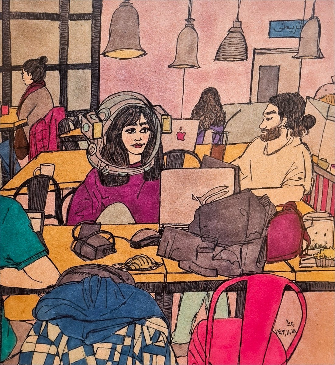 parisketchya's tweet photo. Finally my #Collaboration piece with @Remartnft is listed

👩🏻‍🚀Stella's Visit to Earth

🚀10 /10 ed

▪️10 XTZ

🔗Link and collaboration details in thread

#objktcom #NFT_Shill https://t.co/JjcfIYmXCr
