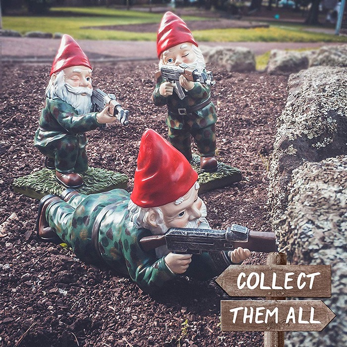UnicunShop's tweet photo. Your garden needs an upgrade! 💪 These hilarious Military Garden Gnomes are ready to defend your lawn (with tiny AK-47s!) 😎 Get yours here: https://t.co/8xsPhdofKm #gardendecor #gnomelife #funnygifts 🪖🌸🏡 https://t.co/3Z8M4URitj