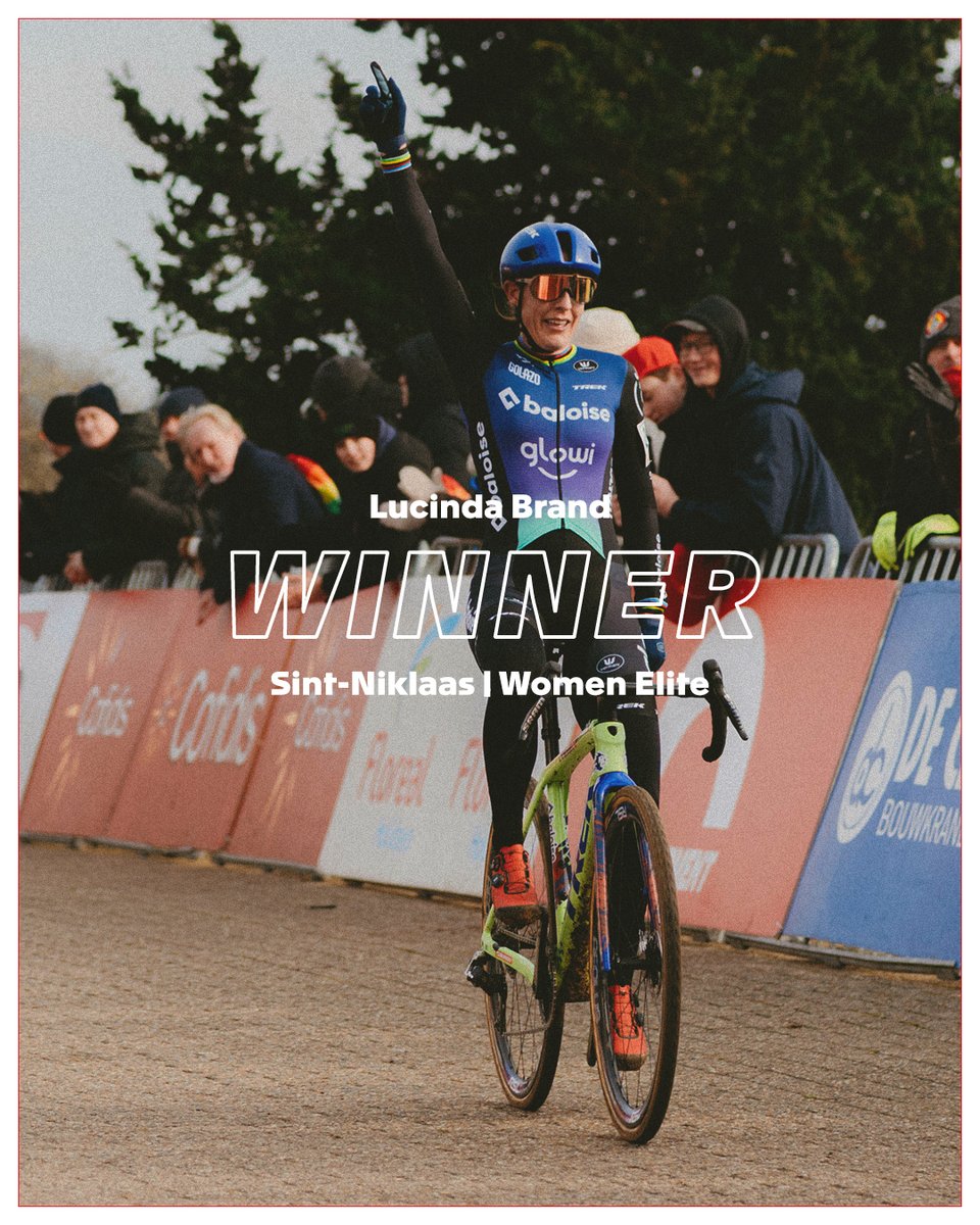 An endless streak on the podium and  for the fourth time winner of the Waaslandcross: Lucinda Brand! 🔥 #SintNiklaas #Waaslandcross #ExactCross