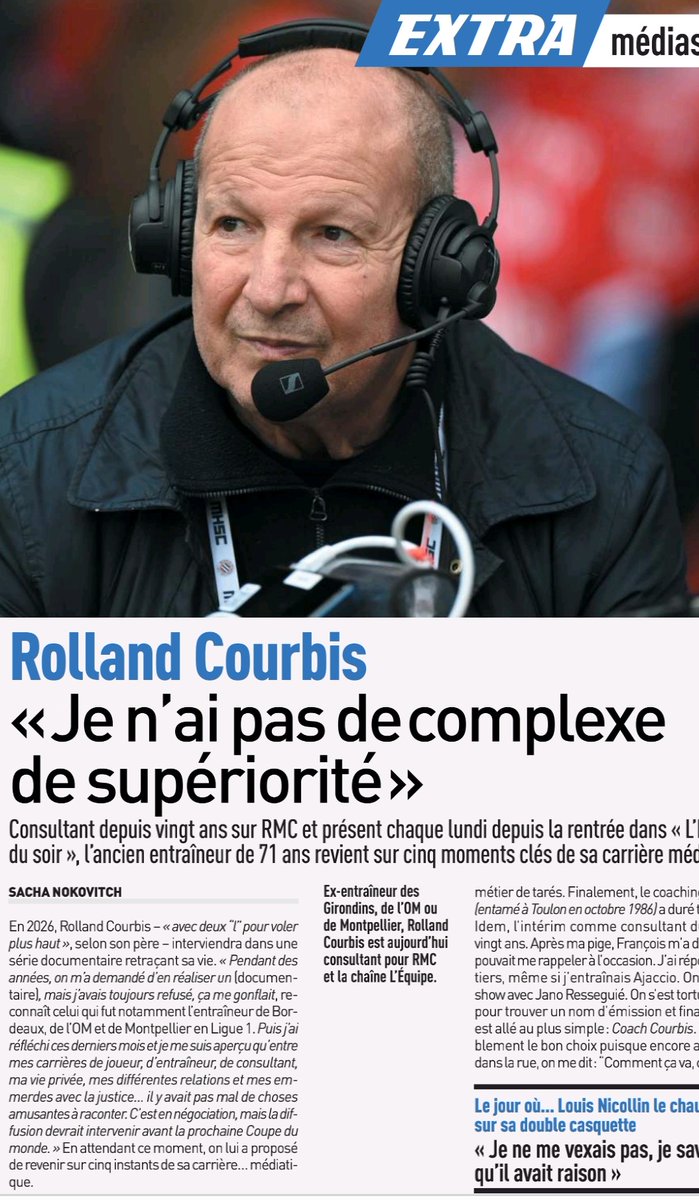 Bel anniversaire <a href="/rollcourbis/">Rolland Courbis</a> 20 ans de <a href="/RMCInfo/">RMC</a> Tu ne fais pas ton âge 😉 et quelle fierté d'avoir travaillé avec toi #CochCourbis 😍 #rmclive