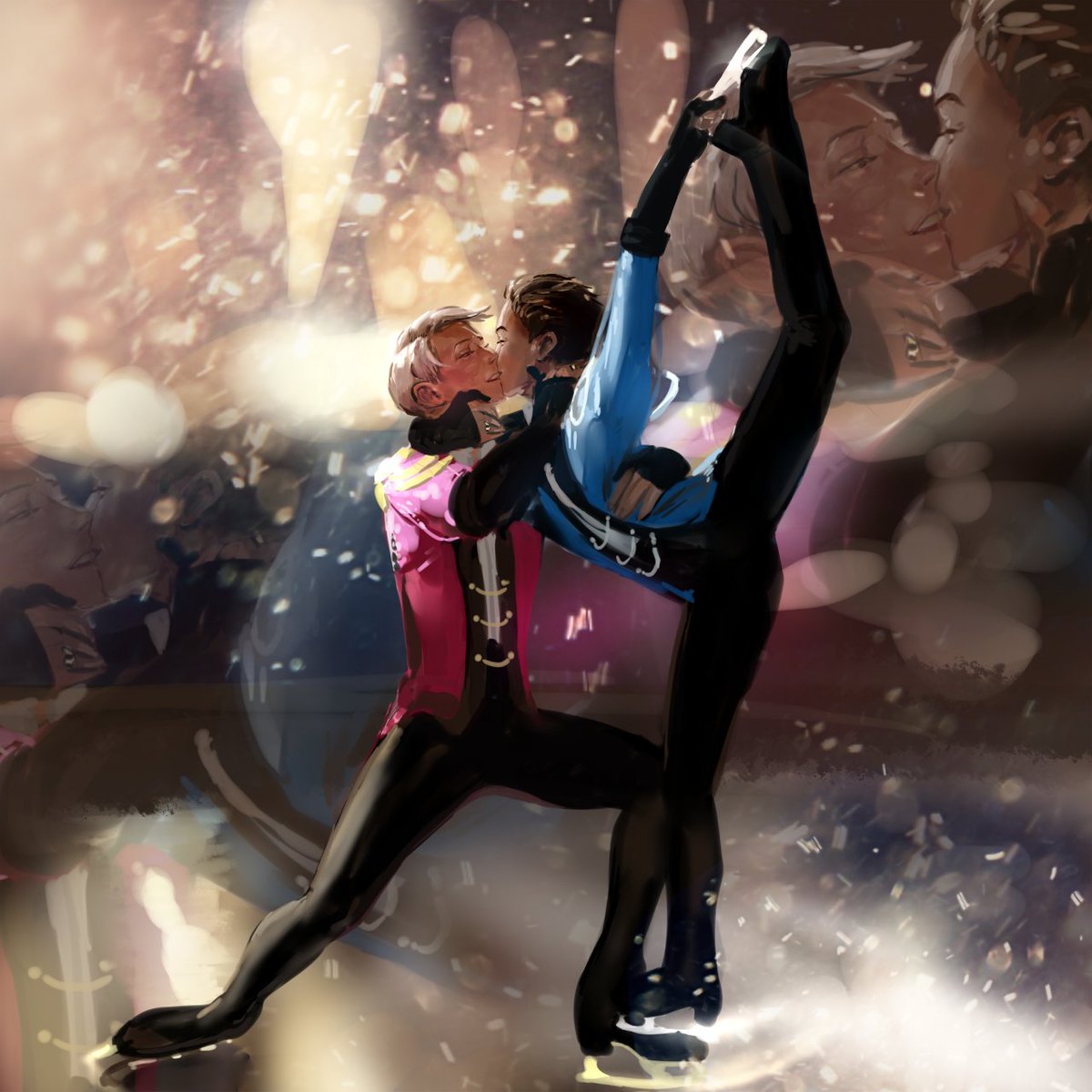 The most Valentine's Day pics I made were for Yuri on Ice fandom. More in replies
