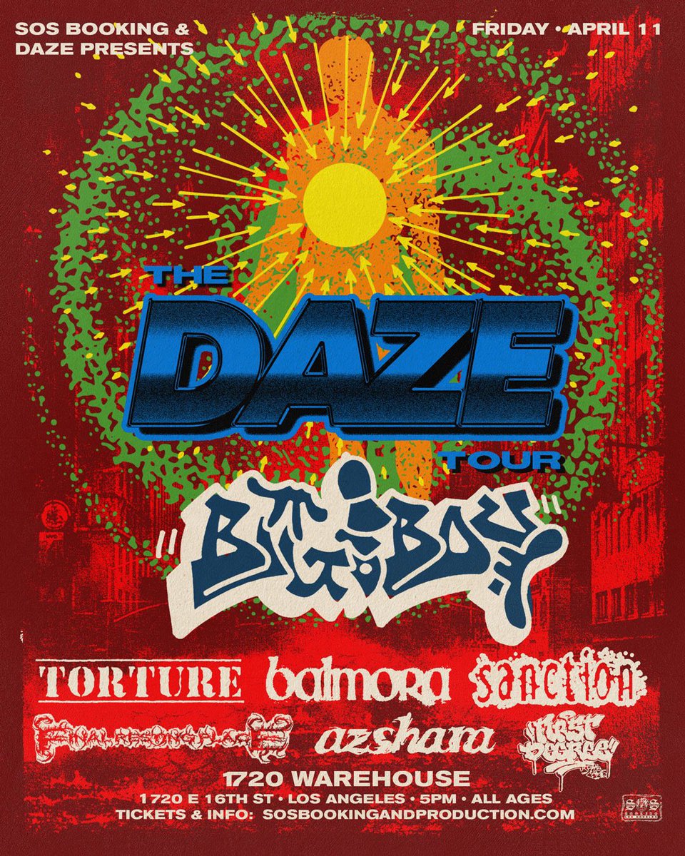 lmaoooo (@daze_style) on Twitter photo THE ONLY CALIFORNIA DATE AND THE BIGGEST SHOW OF THE DAZE TOUR IS HALF WAY SOLD OUT… LOS ANGELES… ORANGE COUNTY… INLAND EMPIRE… SAN DIEGO… NARDCORE… BAY AREA.. SHOW UP AND REPRESENT… 🥋🥋🔥👊🏼👊🏼
GET YOUR TICKETS NOW AT
LINKTREE.COM/DAZETOUR
SHOUT OUT <a href="/SOSBooking/">SOS Booking & Production</a> THE ONLY CALIFORNIA DATE AND THE BIGGEST SHOW OF THE DAZE TOUR IS HALF WAY SOLD OUT… LOS ANGELES… ORANGE COUNTY… INLAND EMPIRE… SAN DIEGO… NARDCORE… BAY AREA.. SHOW UP AND REPRESENT… 🥋🥋🔥👊🏼👊🏼
GET YOUR TICKETS NOW AT
LINKTREE.COM/DAZETOUR
SHOUT OUT <a href="/SOSBooking/">SOS Booking & Production</a>