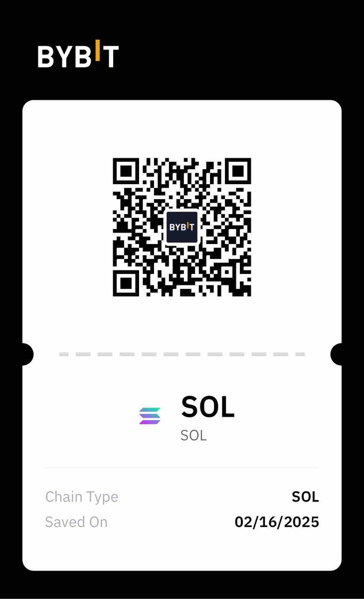 BitcoinBoysClu1's tweet photo. @CelioCoins My Bybit SOL address,thank you🙏

GA1YzthMGR2hcLkoHGyCPqCwWENvinShGx1uVhdnE2mR https://t.co/OWBS5JmI3B