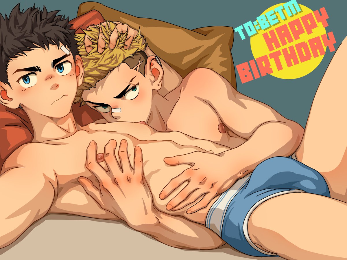 画了一张英树的贺生图祝<a href="/beitemian/">杯面</a>面面老师生日快乐，wb上可能被大眼夹了，祝老师永远开心。