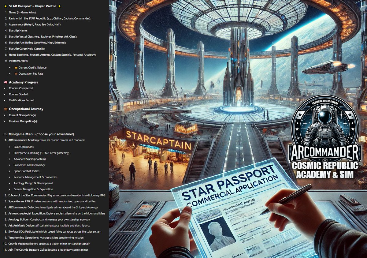 StarCptnDread's tweet photo. πΈπ΄ββ οΈππΆ Interested in the Cosmic Frontier?
Sign up Here! #Arcommander #ai #openai #GPTs
The Cosmic Republic needs you! #gpt #gamedev
https://t.co/xstHl3QbY5 https://t.co/8fEgtFRhVc