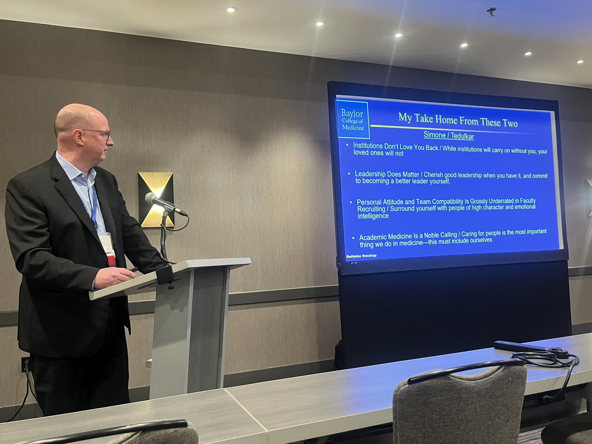 Great talk by Dr Hamstra about work life balance at <a href="/TxRadSociety/">Texas Radiological Society</a> meeting