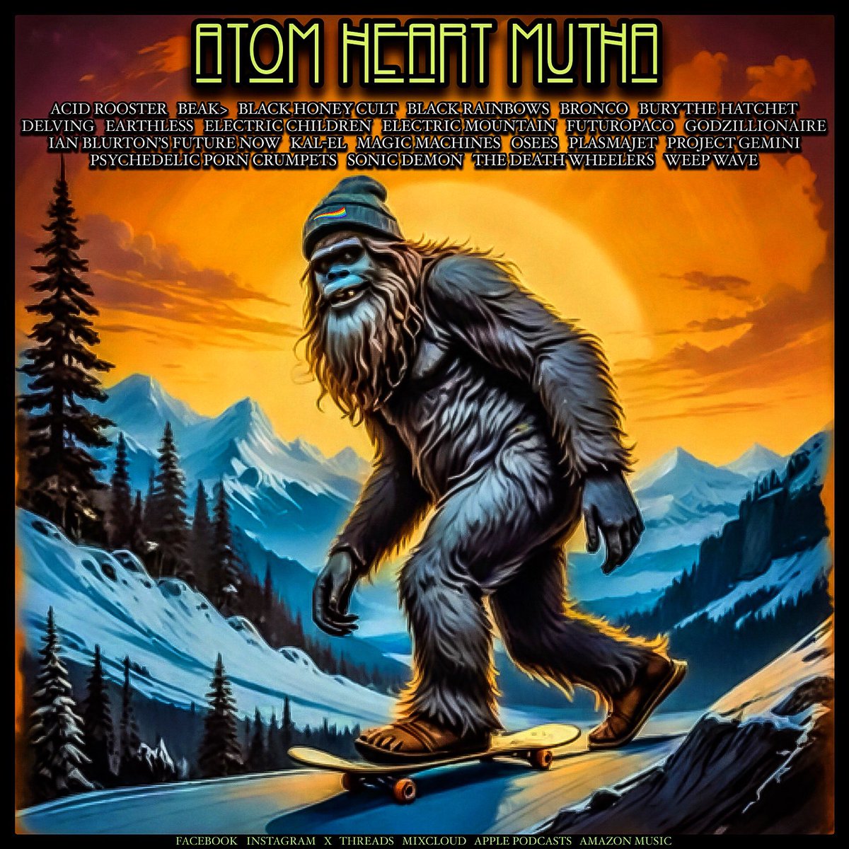 Fuzz your mind and the rest will follow ! Get ready for 2 hours of amazing music when this weeks #AtomHeartMutha lands with a bumper crop of brand new jams this #friday #listen #live #dj #radio ##music #heavy #rock #metal #fuzz #stoner#space #desert #doom #heavymetal #spacerock